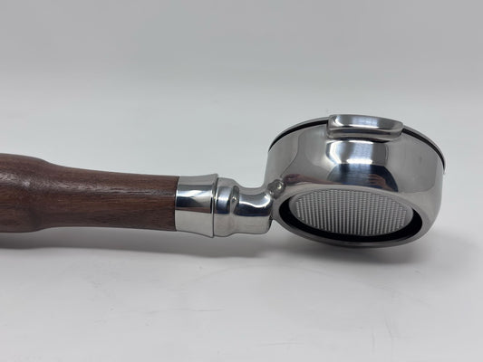 58mm Bottomless Portafilter with Wood Handle