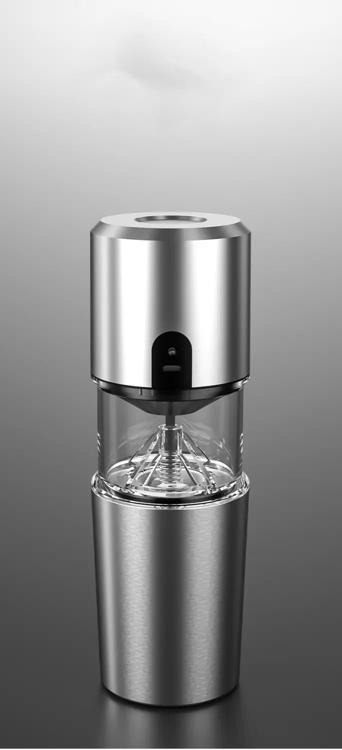 Electric Coffee Bean Grinder with Salt Pepper Mill and Toothbrush Cleaner