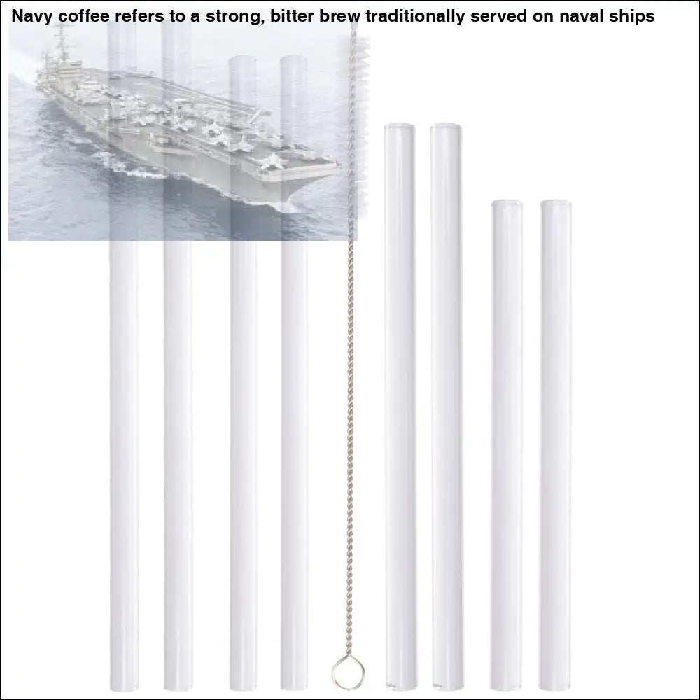 8 Pack Combo Glass Straws for Mason Jars + Cleaner