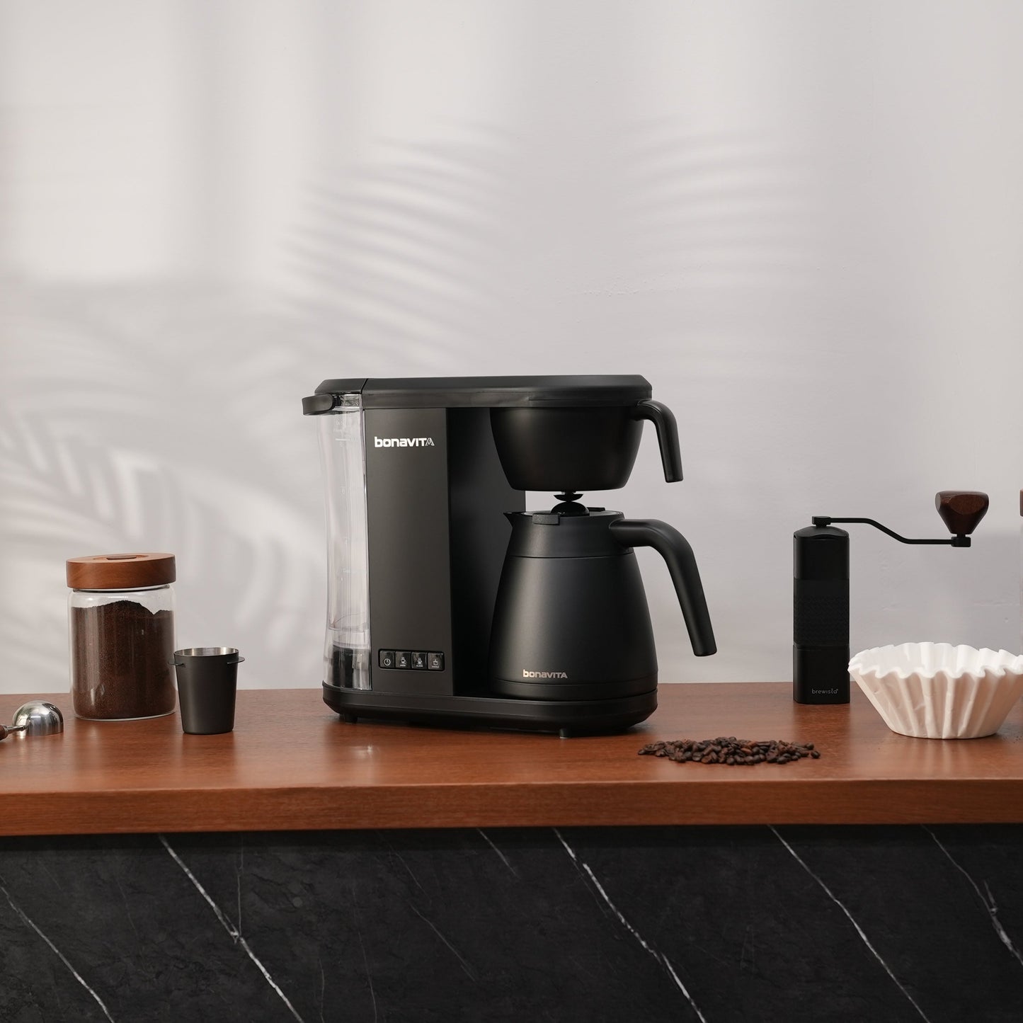 Bonavita Enthusiast 8-Cup Coffee Maker, Stainless Steel Carafe, Matte Black