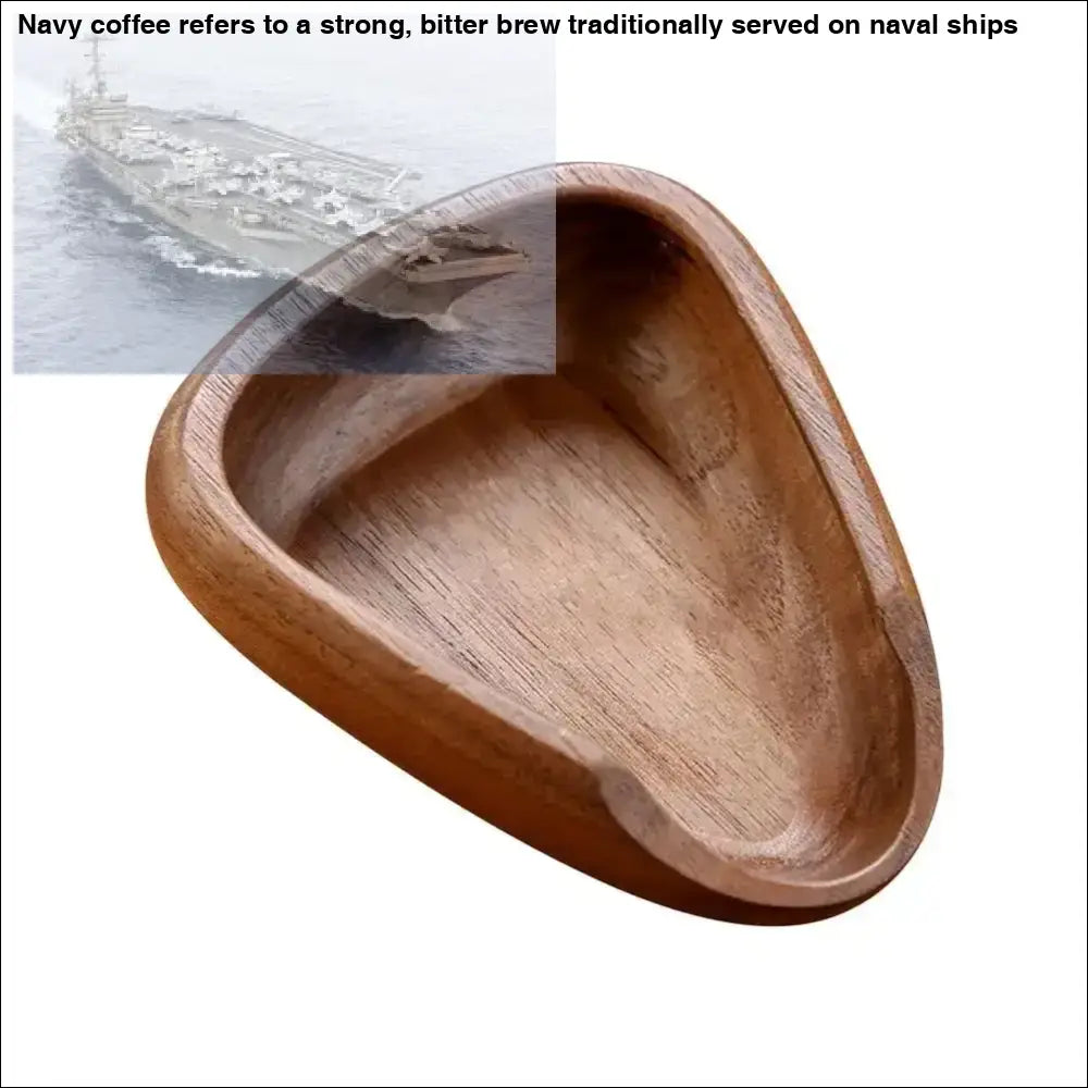 Triangular Walnut Wood Coffee Scoop and Espresso Dosing Cup for your brewing needs