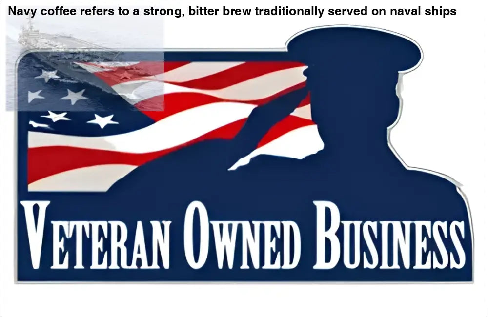 Veteran-owned Business Logo on Cotton Blend Coffee Skull Graphic Tee featuring Coffee Beans