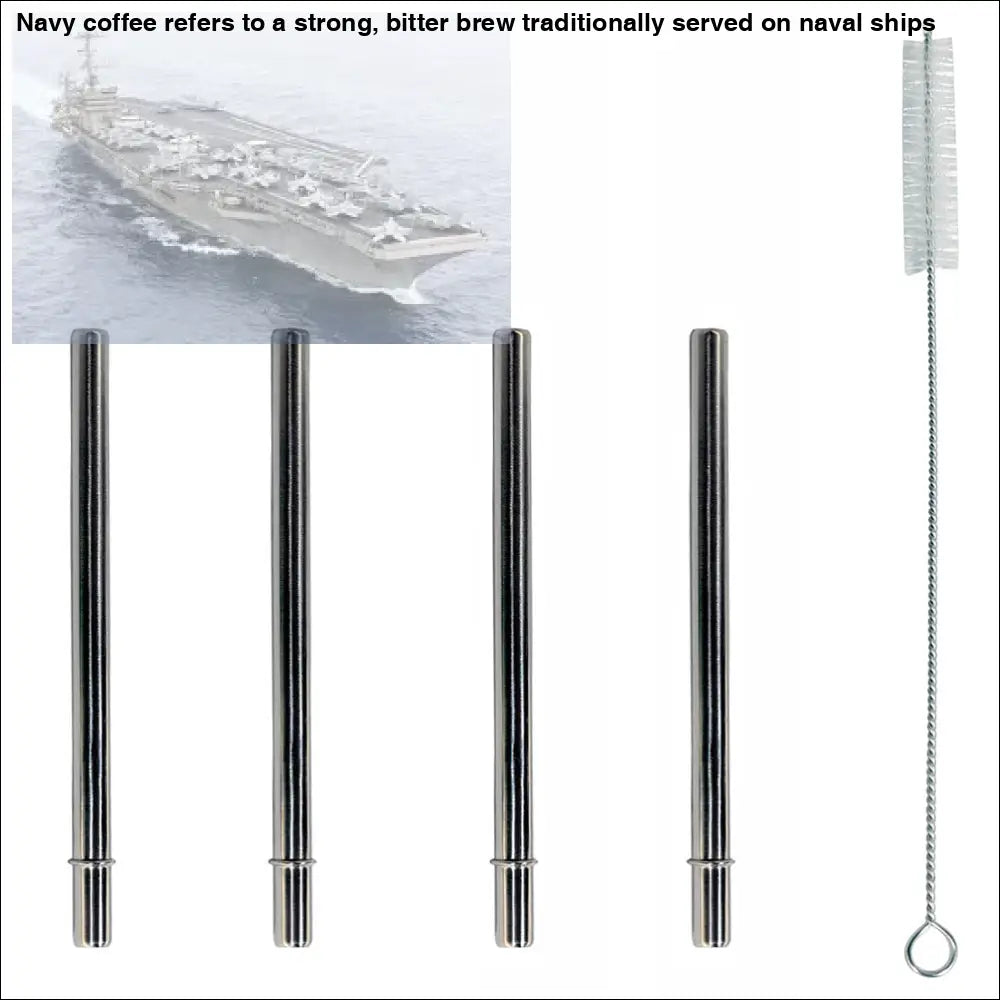 Extra Short 5’’ Safer Stainless Steel Straws for 12oz Thermos Funtainer Small Glasses 4 Pack + Cleaning Brush