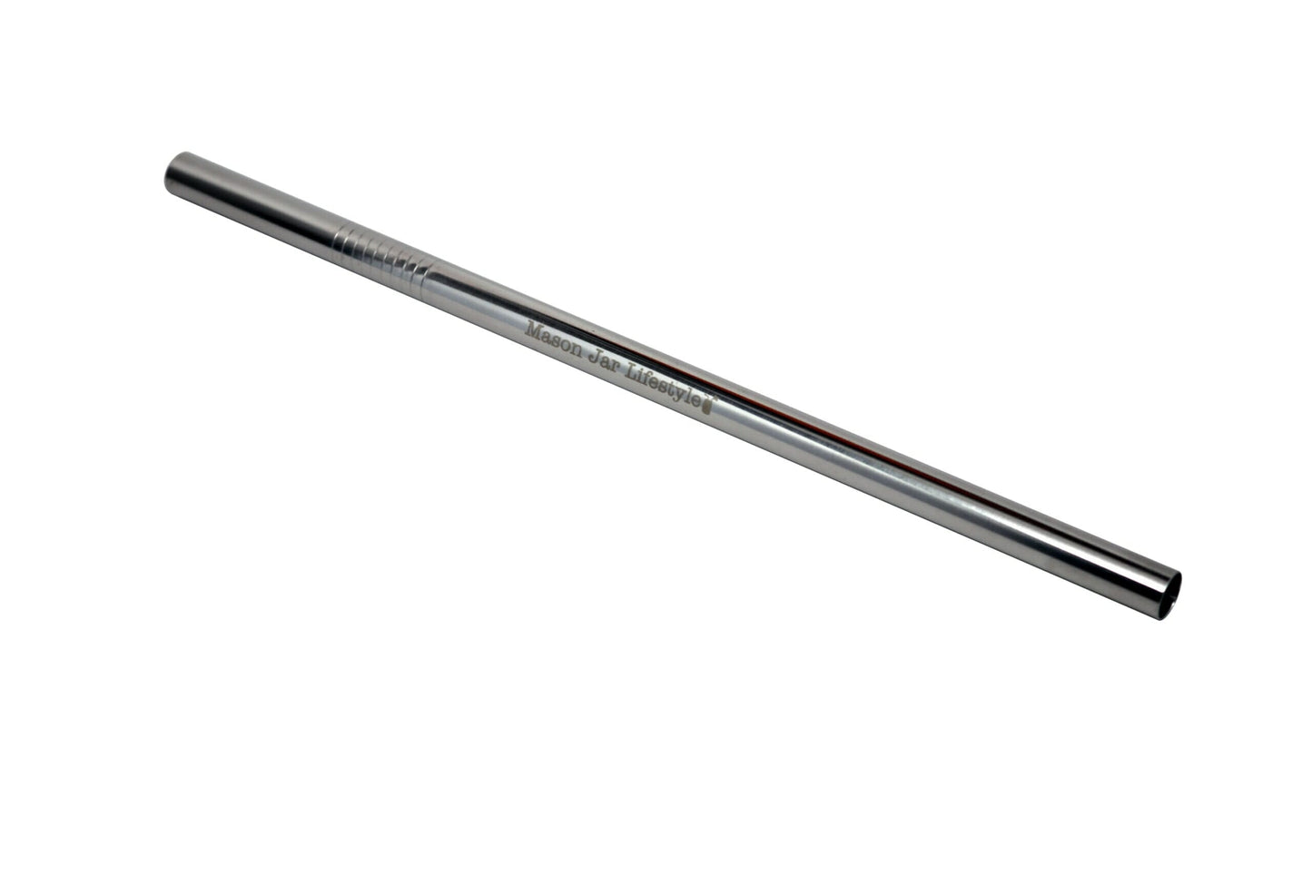 Reusable Safer Rounded End Stainless Steel Straws for Mason Jars, Smoothies & Beverages