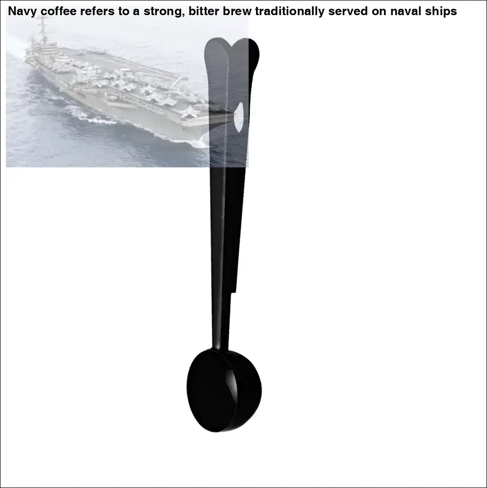 Black plastic spoon from Rose Gold Coffee Clip Spoon with Seamless Functionality, innovative scoop