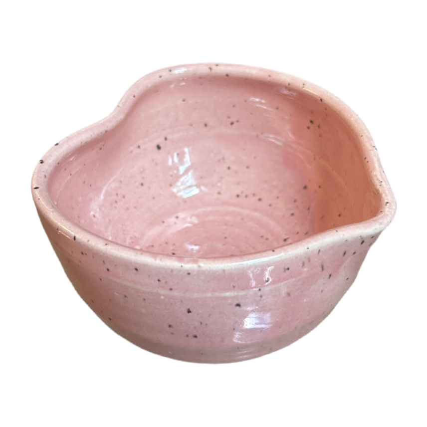 Handcrafted Heart-Shaped Matcha Bowl