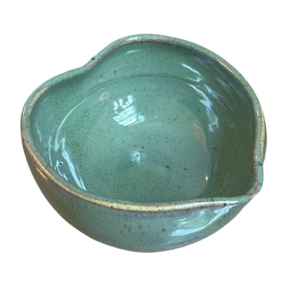 Handcrafted Heart-Shaped Matcha Bowl