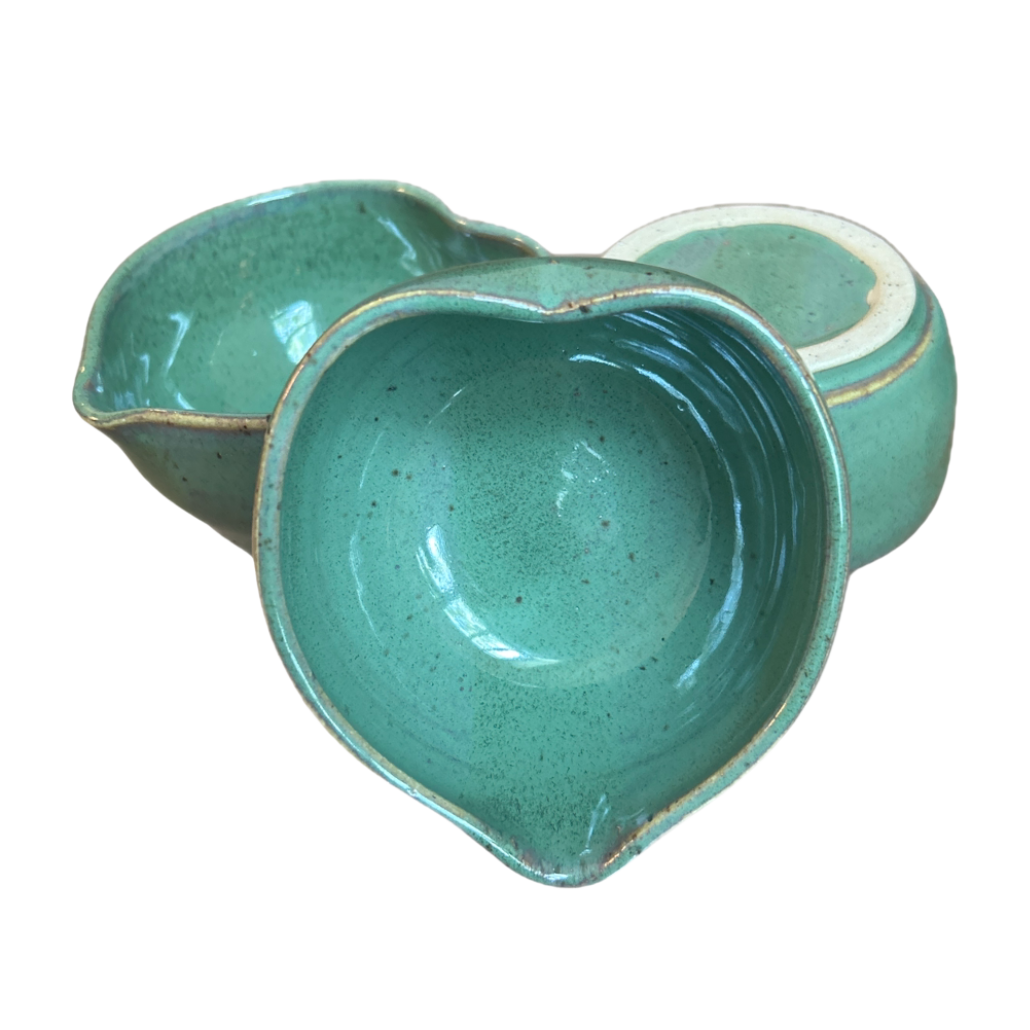 Handcrafted Heart-Shaped Matcha Bowl