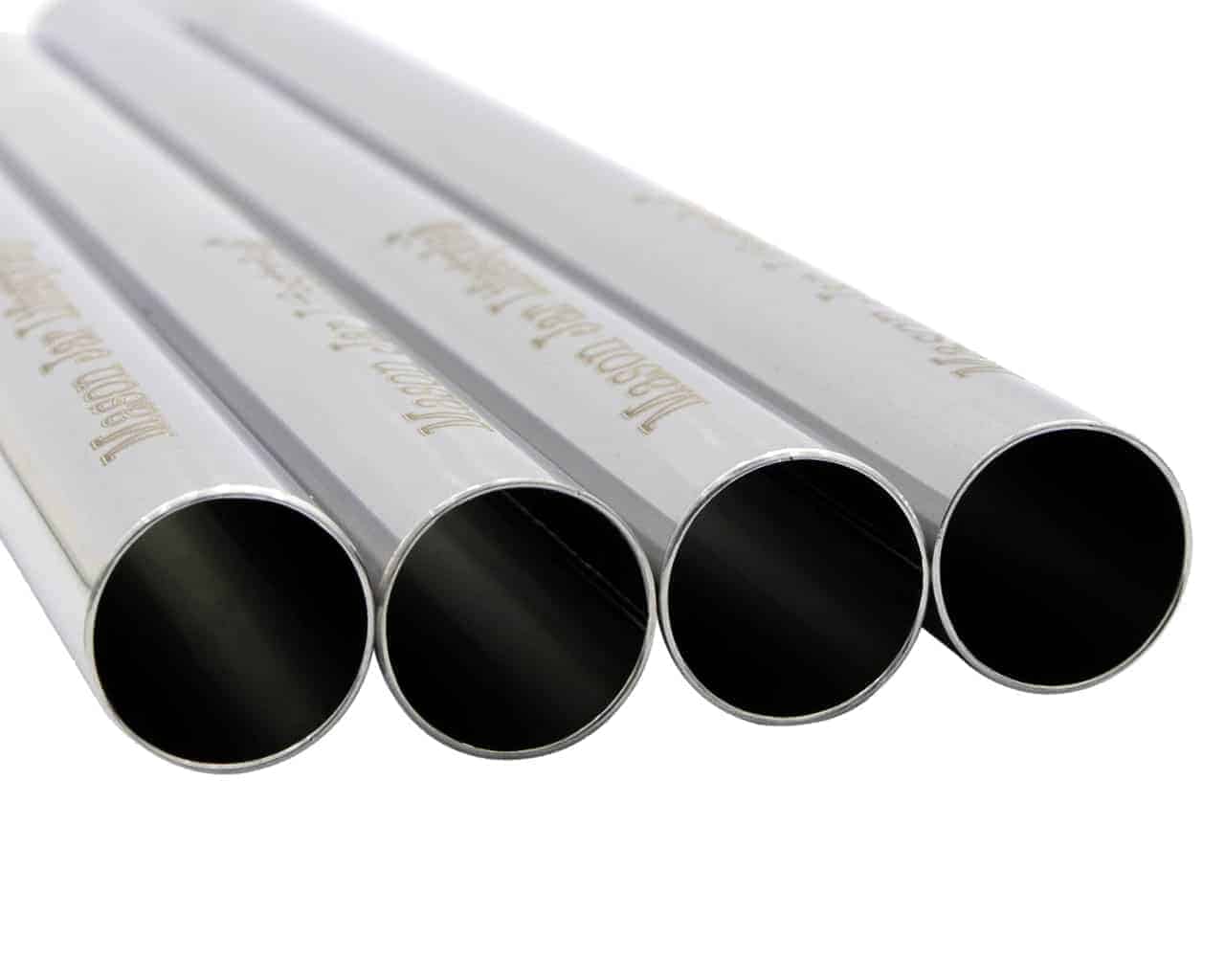 Reusable Safer Rounded End Stainless Steel Straws for Mason Jars, Smoothies & Beverages