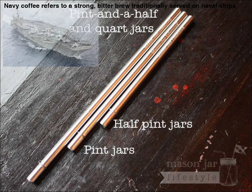 Medium Safer Rounded End Stainless Steel Straw for Pint Mason Jars 4 Pack + Cleaner + Cloth Bag