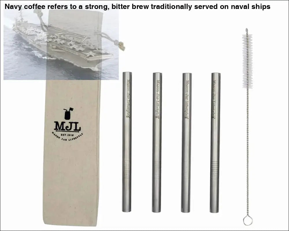 Medium Stainless Steel Boba Straws for Pint Mason Jars