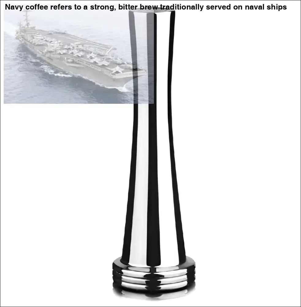 Polished chrome cocktail muddler from Reusable Coffee Pods and Tamper Set for coffee brewing