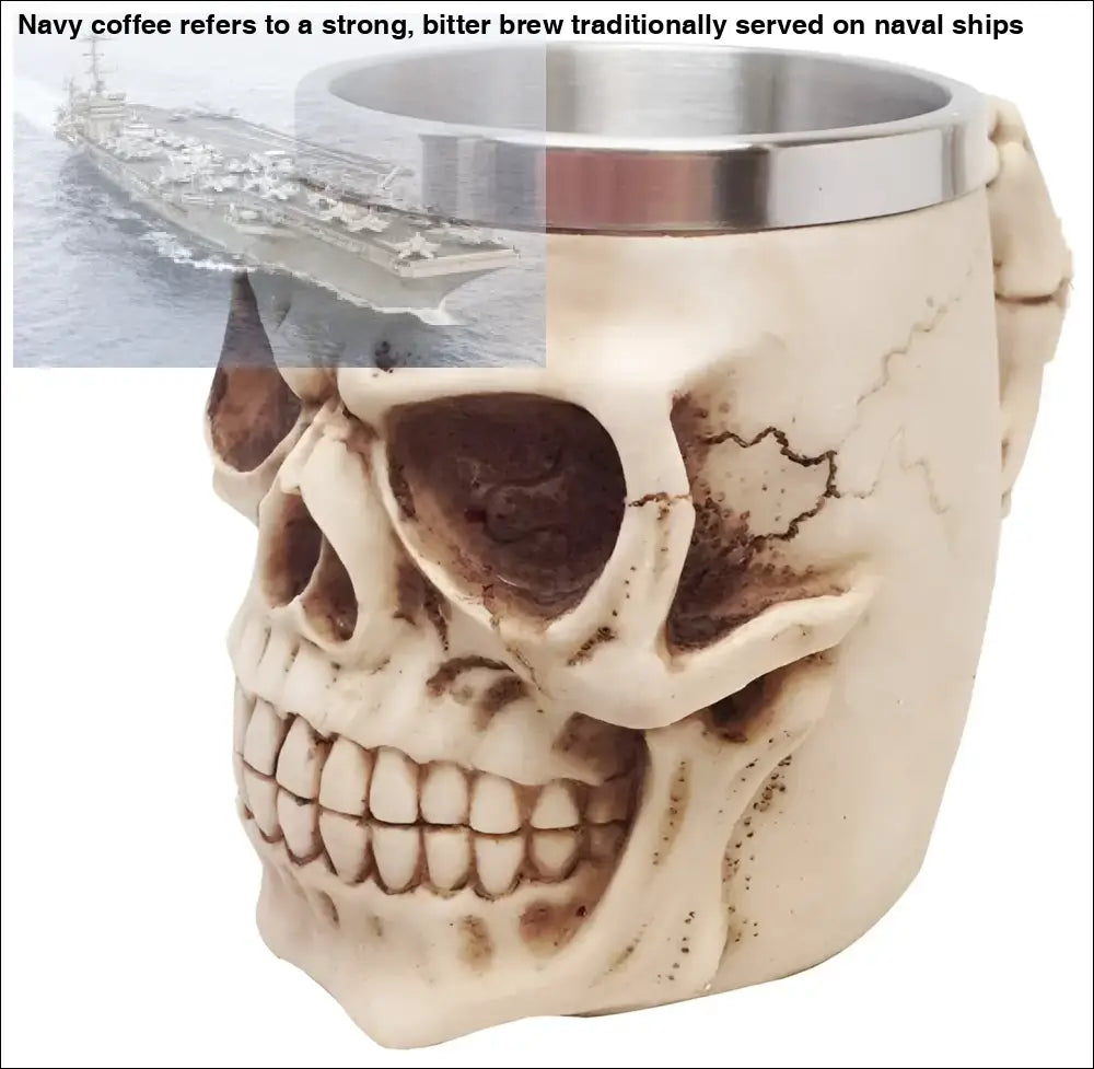 Skull Sipper coffee mug from Skull Sipper and Dragon Beer Mugs Coffee 400ml Set