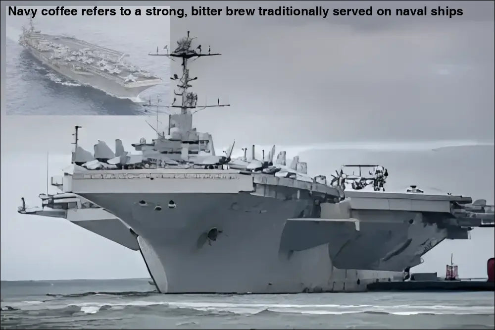 Aircraft carrier printed on stainless steel coffee mug tumbler with handles