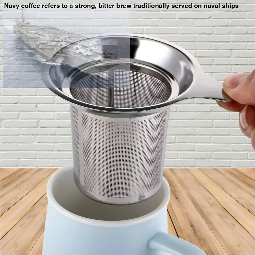 Stainless steel tea infuser basket with fine mesh for mugs, perfect for steel tea brewing